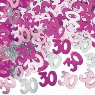 Pink Glitz 30th Birthday Table Confetti